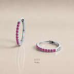 Vivre Birthstone Huggies