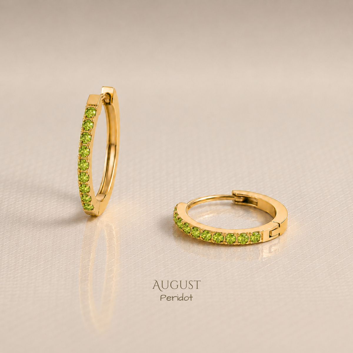 Vivre Birthstone Huggies
