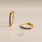 Vivre Birthstone Huggies