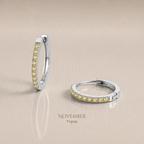 Vivre Birthstone Huggies