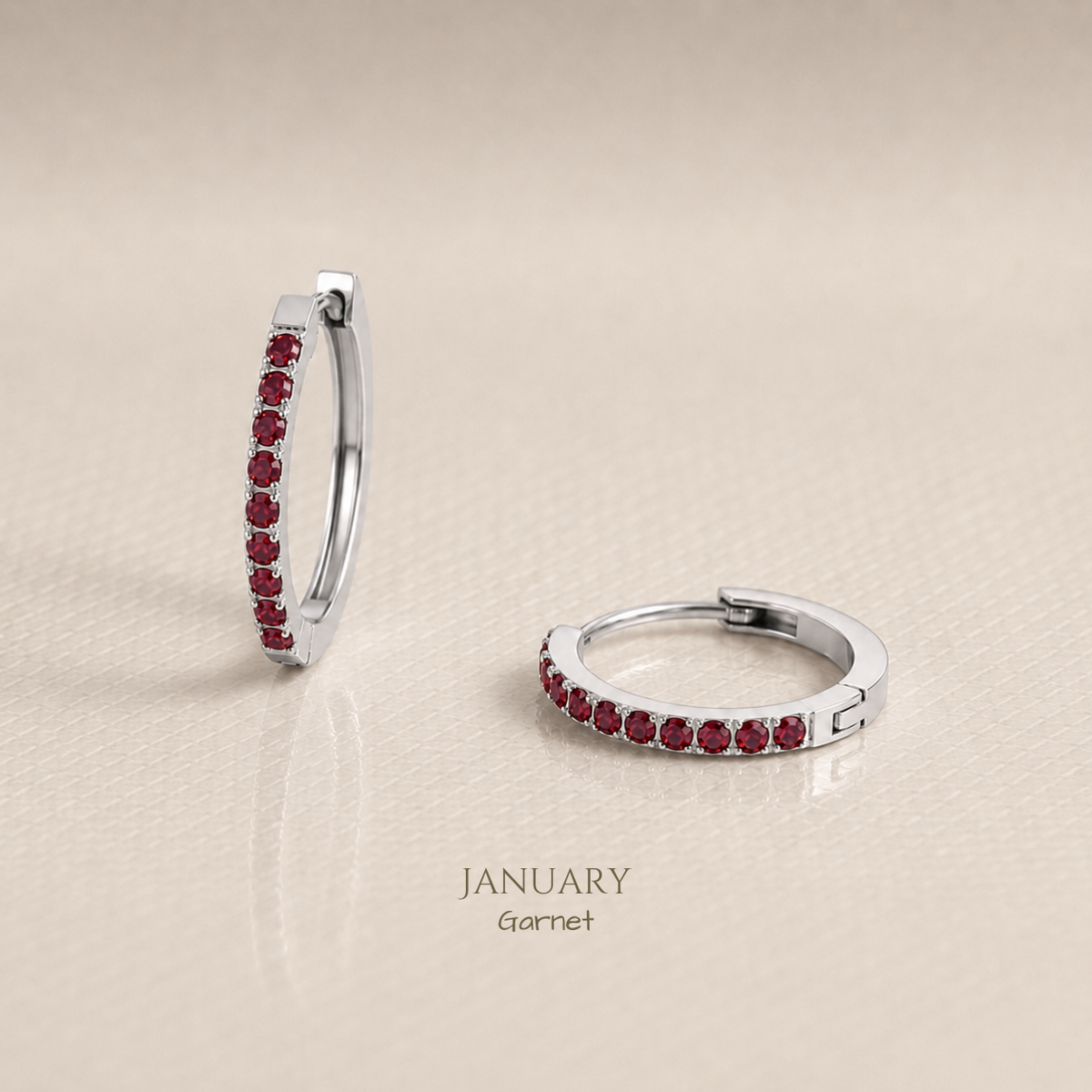 Vivre Birthstone Huggies