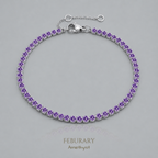 Vivre Birthstone Tennis Bracelet