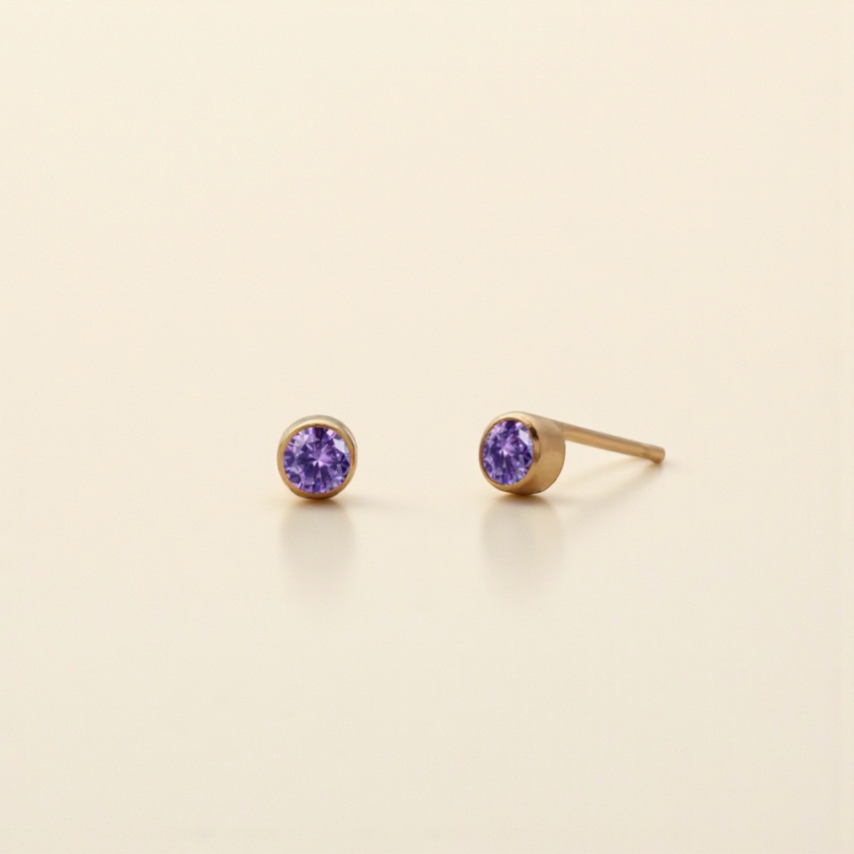 Mémoire Birthstone Studs