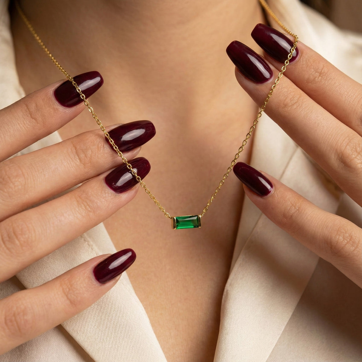 Luvia Baguette Necklace