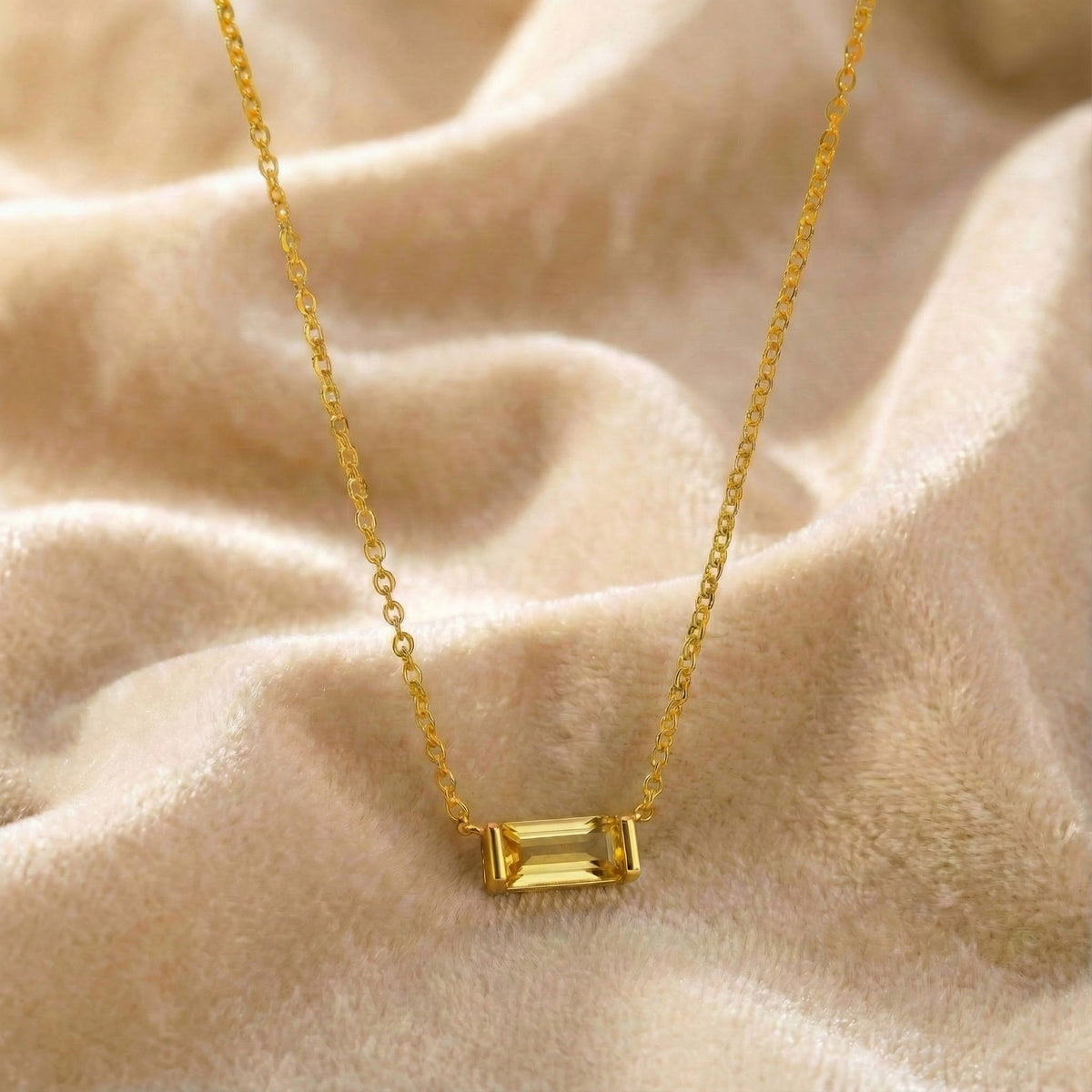 Luvia Baguette Necklace