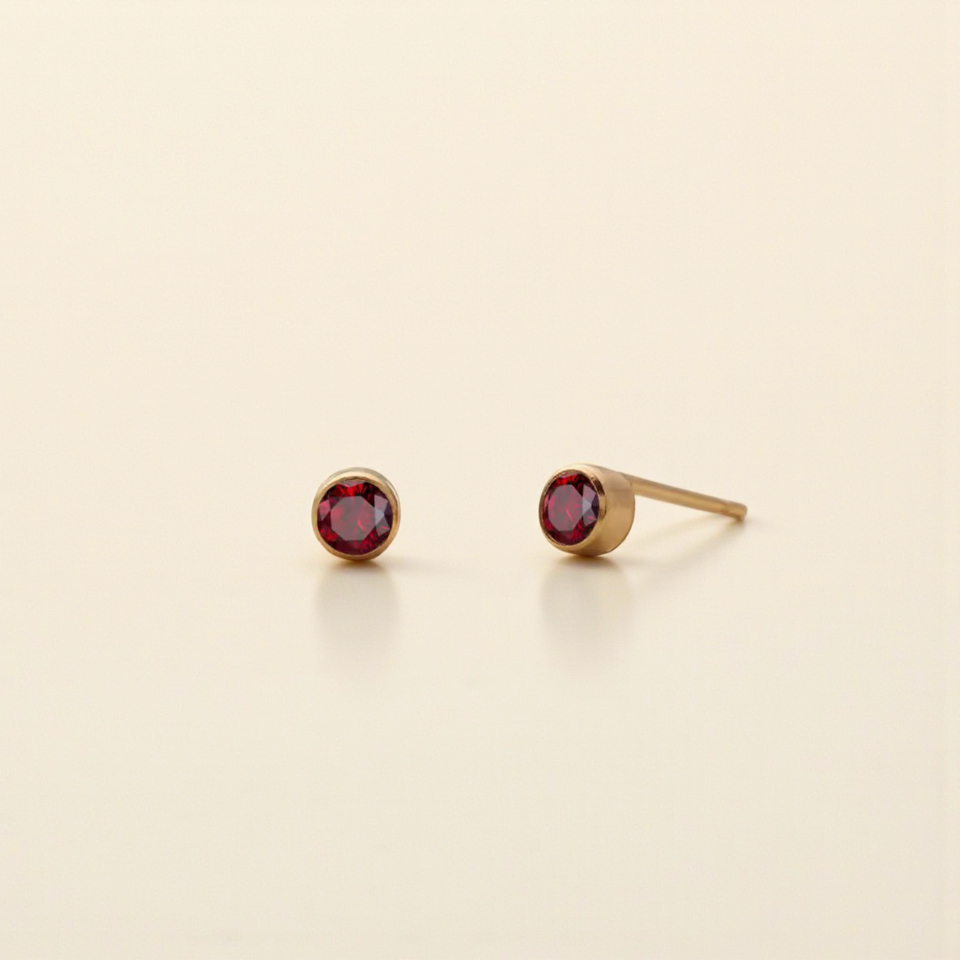 Mémoire Birthstone Studs