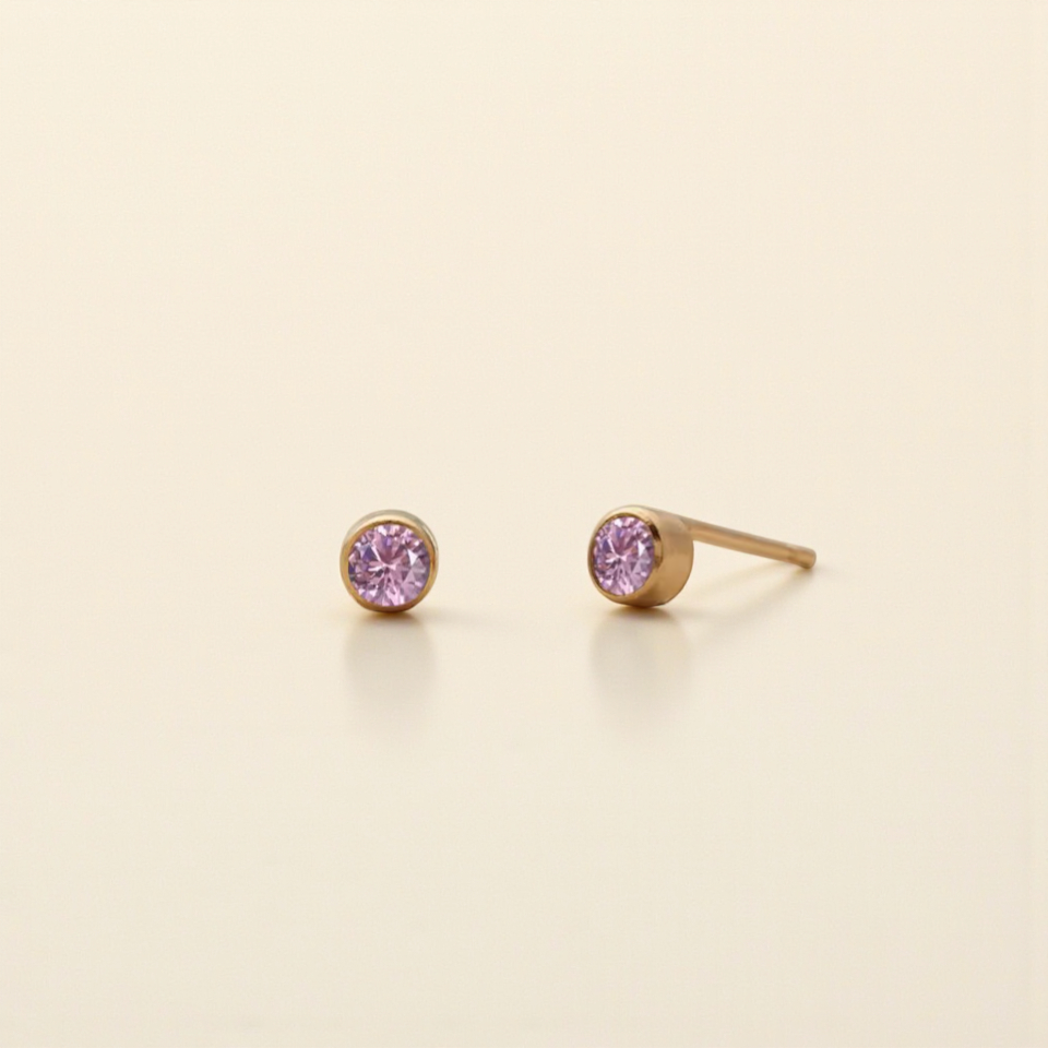 Mémoire Birthstone Studs