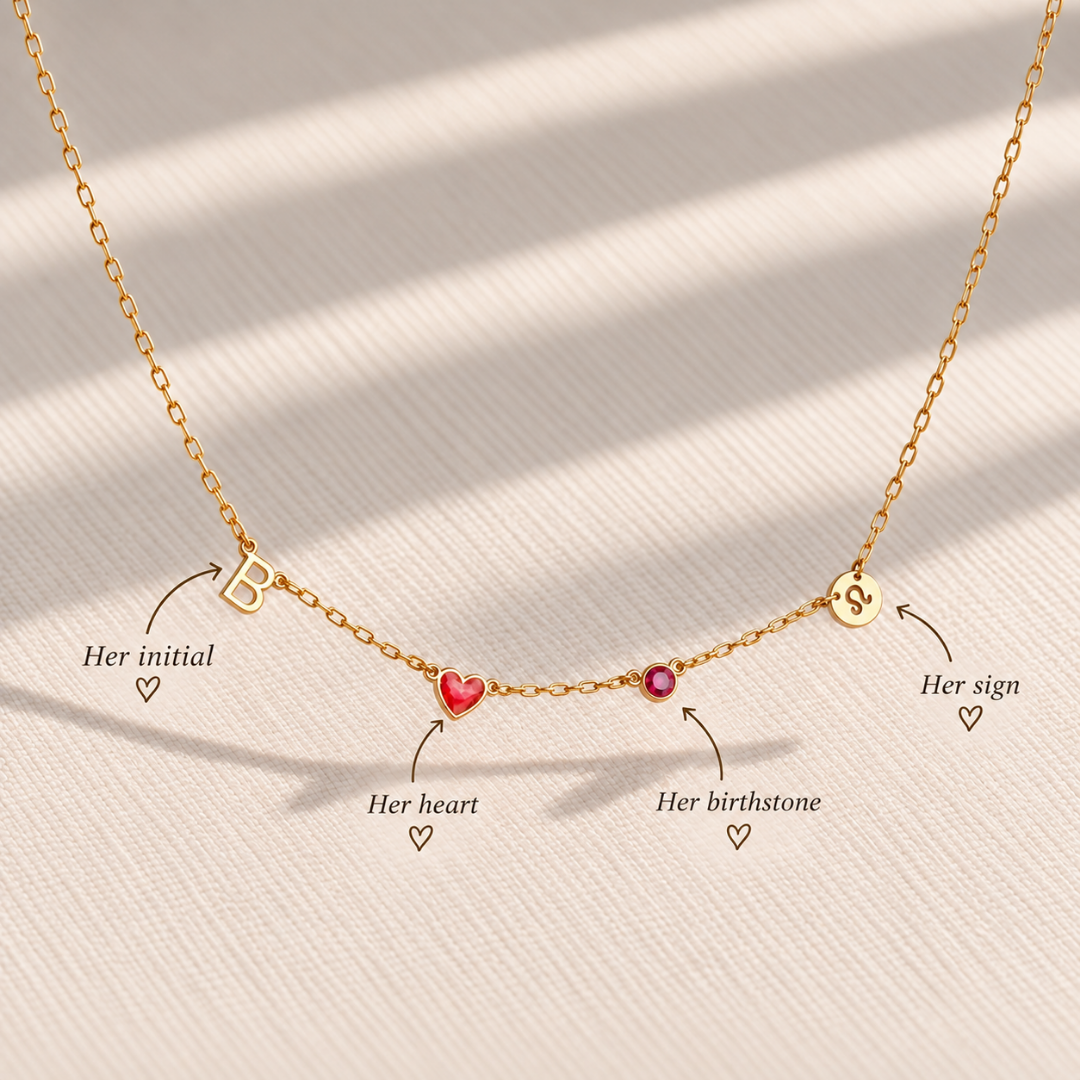 The Fable Necklace Silver Finish