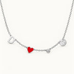 The Fable Necklace Silver Finish