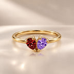 Demi Heart Ring - Gold Finish