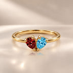 Demi Heart Ring - Gold Finish