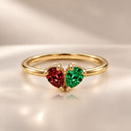 Demi Heart Ring - Gold Finish