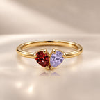 Demi Heart Ring - Gold Finish