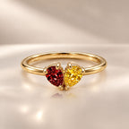 Demi Heart Ring - Gold Finish