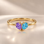 Demi Heart Ring - Gold Finish