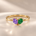 Demi Heart Ring - Gold Finish