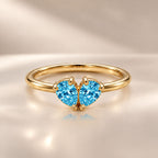 Demi Heart Ring - Gold Finish