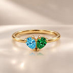 Demi Heart Ring - Gold Finish