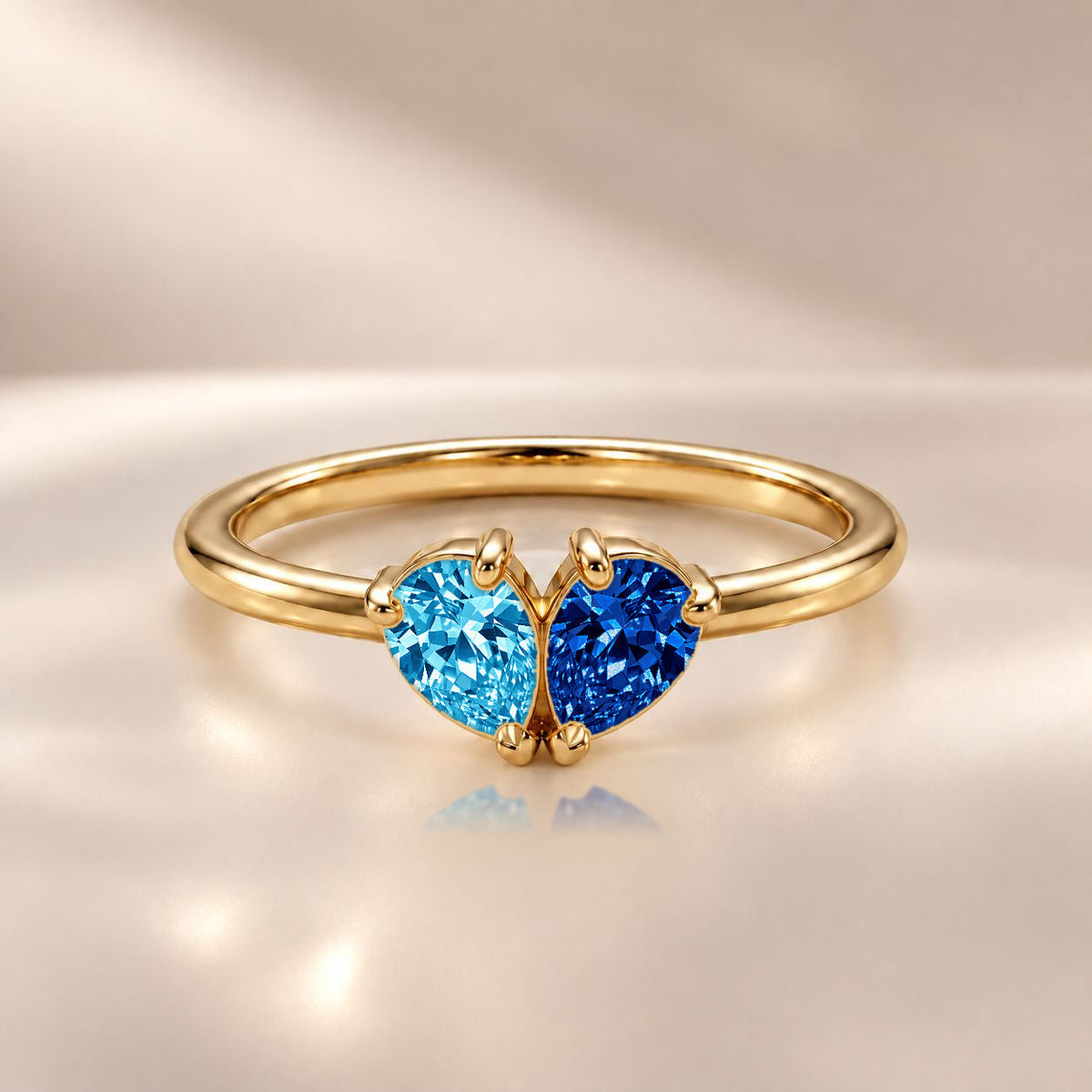Demi Heart Ring - Gold Finish