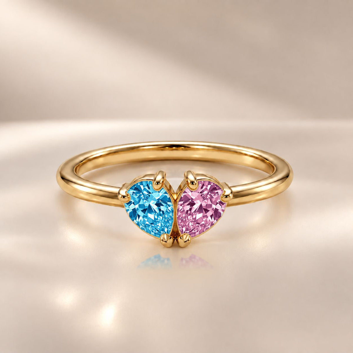 Demi Heart Ring - Gold Finish