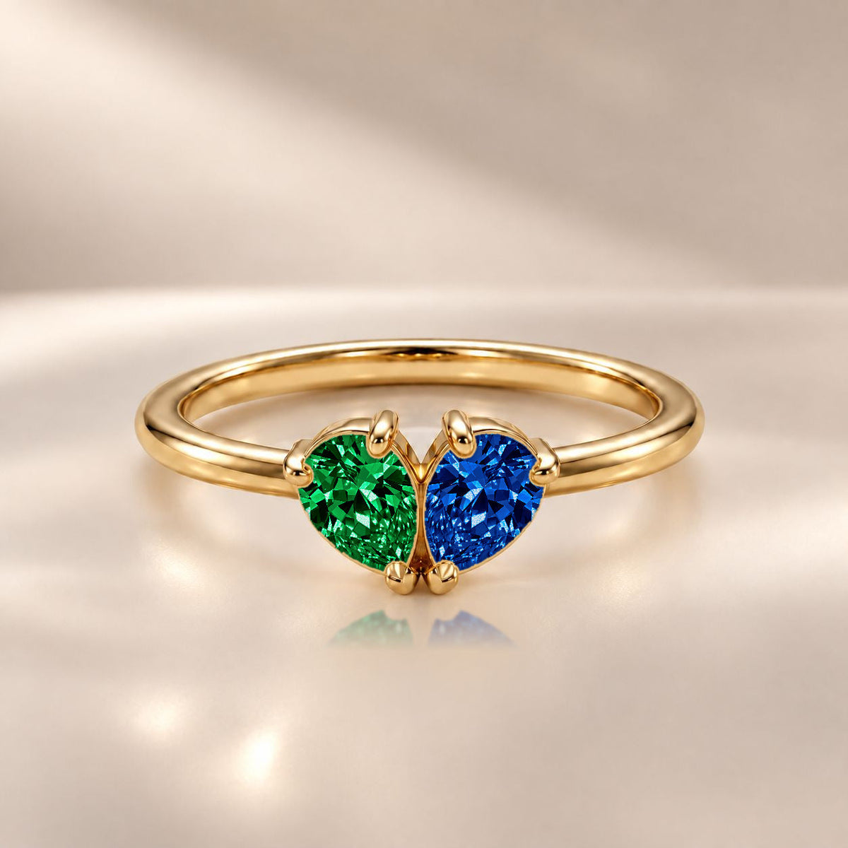 Demi Heart Ring - Gold Finish