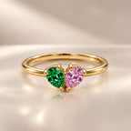 Demi Heart Ring - Gold Finish