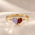 Demi Heart Ring - Gold Finish