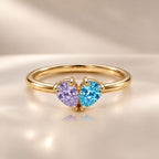Demi Heart Ring - Gold Finish