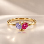 Demi Heart Ring - Gold Finish