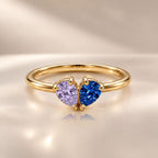 Demi Heart Ring - Gold Finish