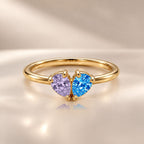 Demi Heart Ring - Gold Finish