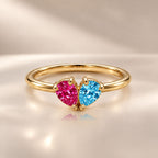 Demi Heart Ring - Gold Finish