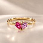 Demi Heart Ring - Gold Finish
