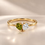 Demi Heart Ring - Gold Finish