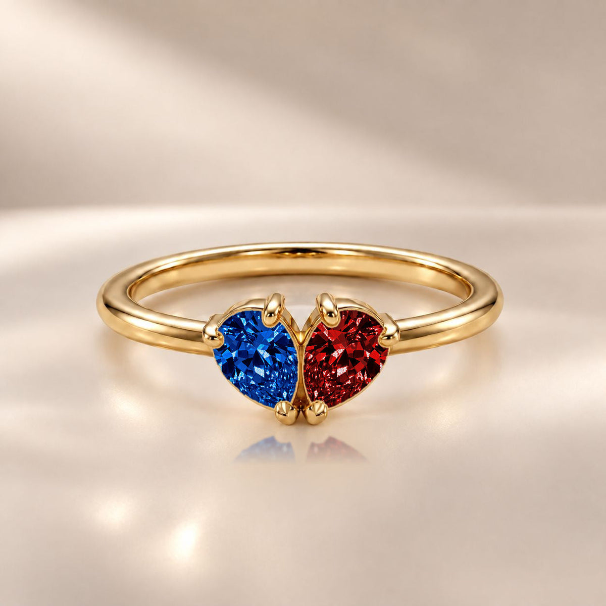 Demi Heart Ring - Gold Finish