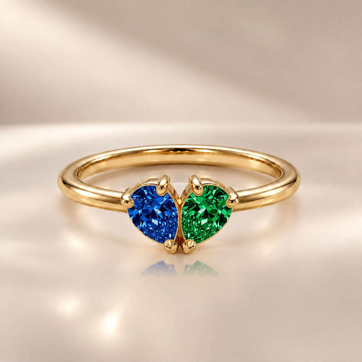 Demi Heart Ring - Gold Finish