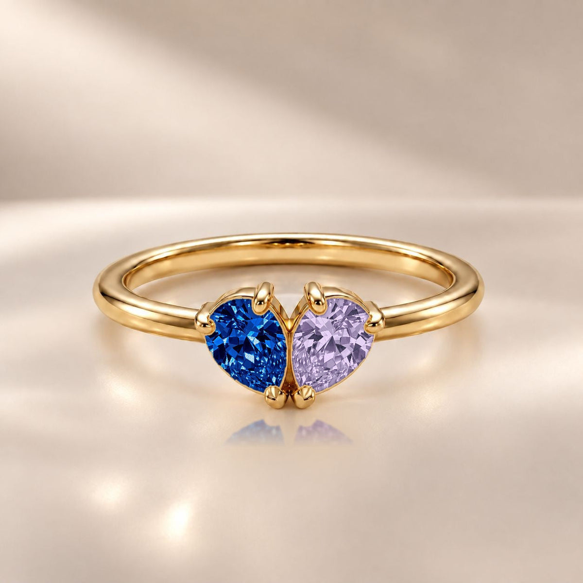 Demi Heart Ring - Gold Finish