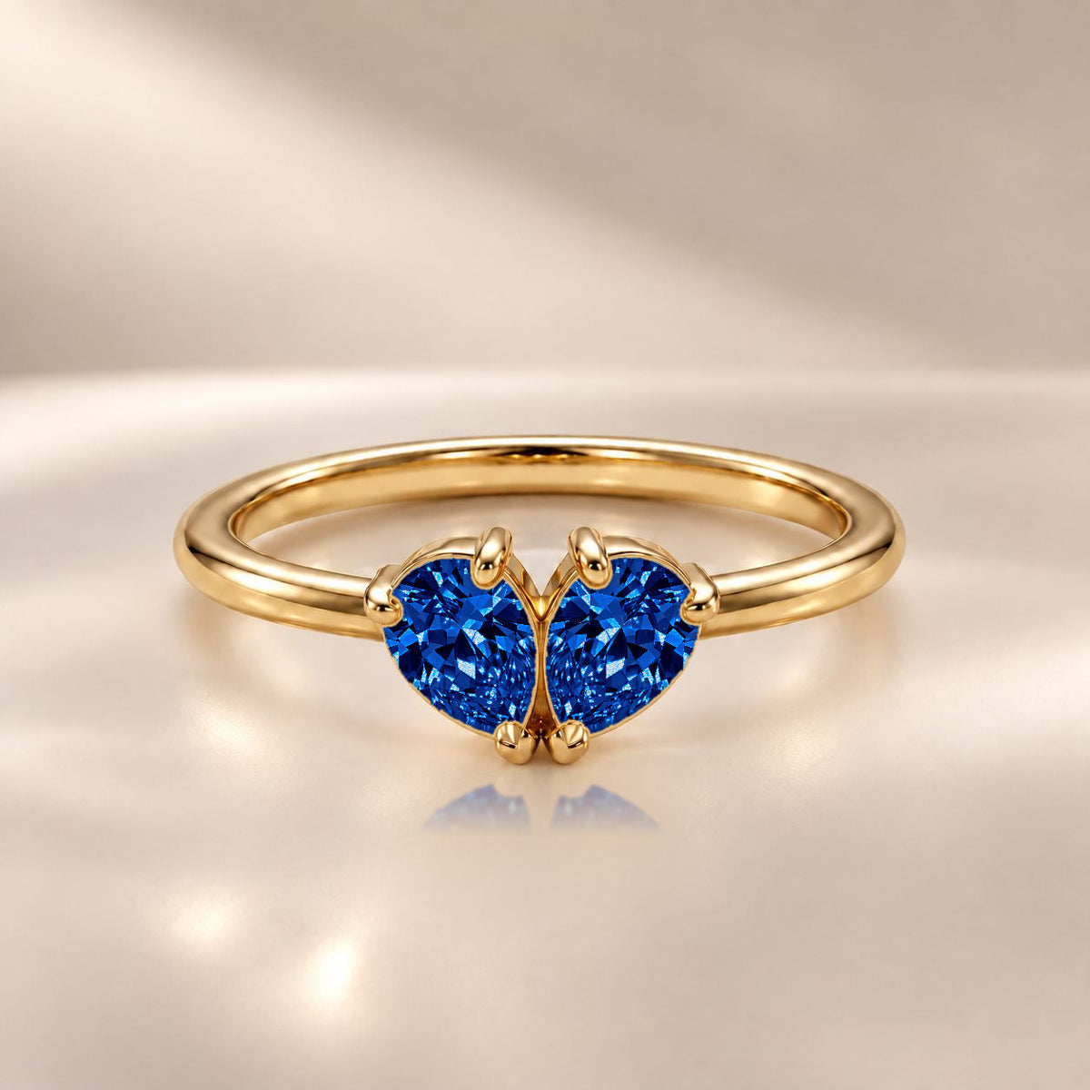 Demi Heart Ring - Gold Finish