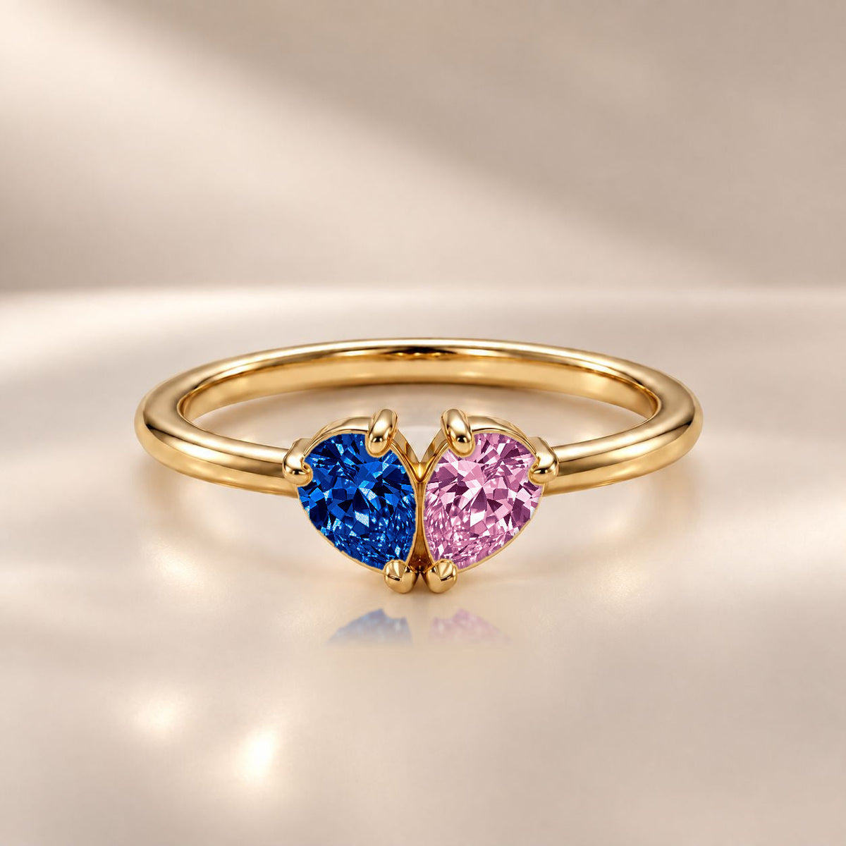 Demi Heart Ring - Gold Finish