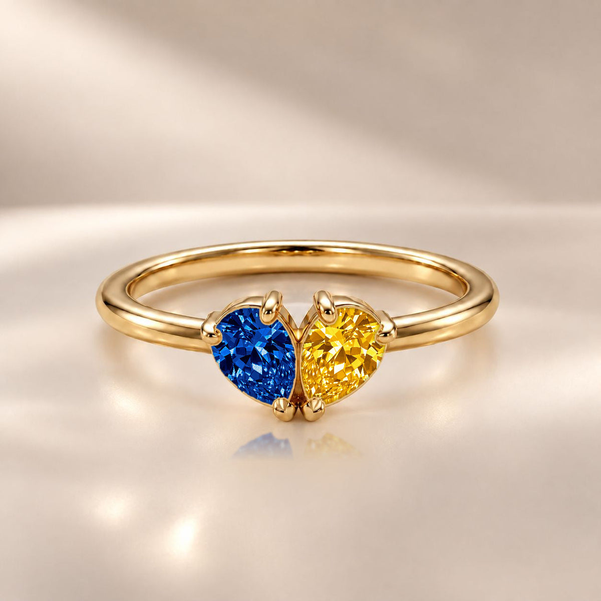 Demi Heart Ring - Gold Finish