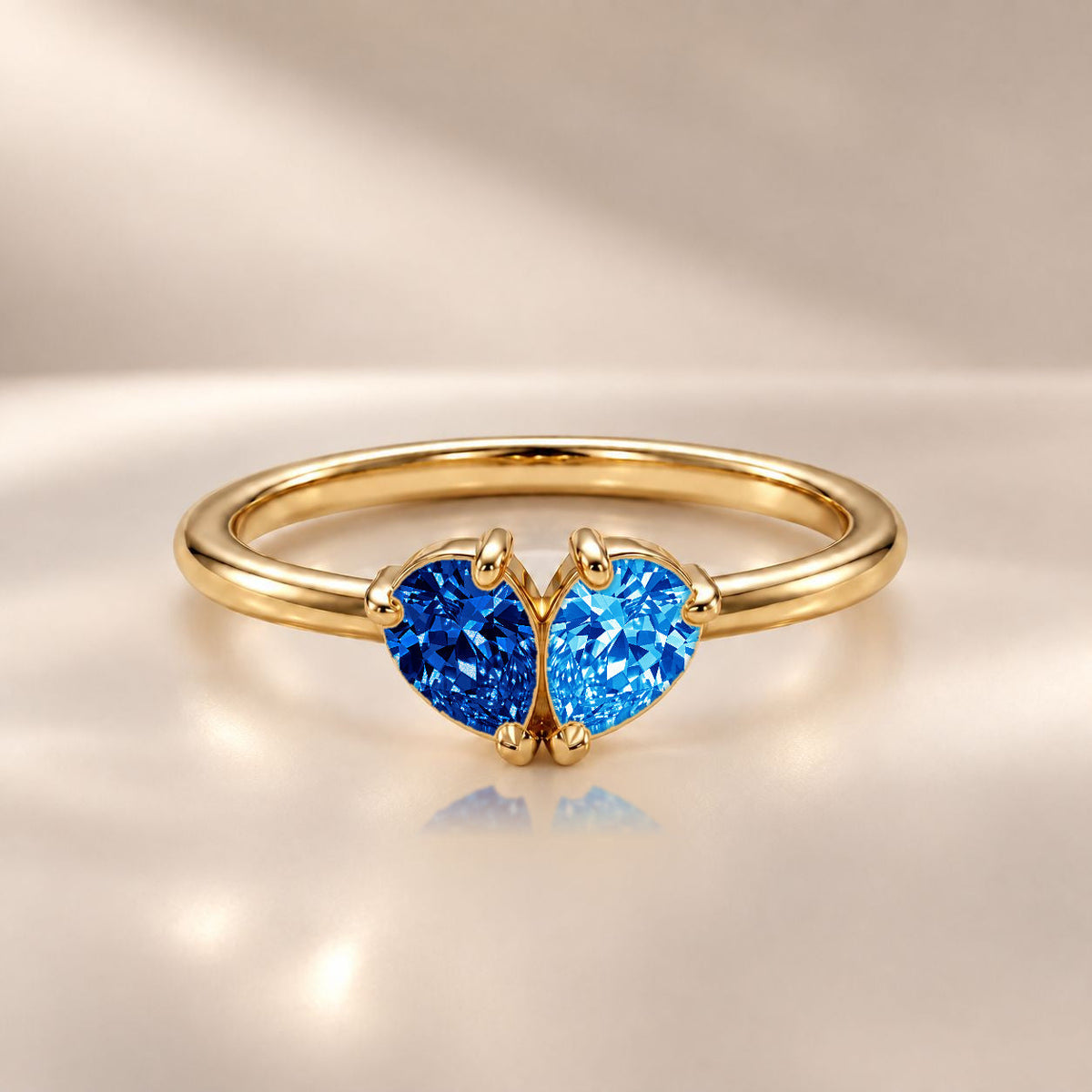 Demi Heart Ring - Gold Finish