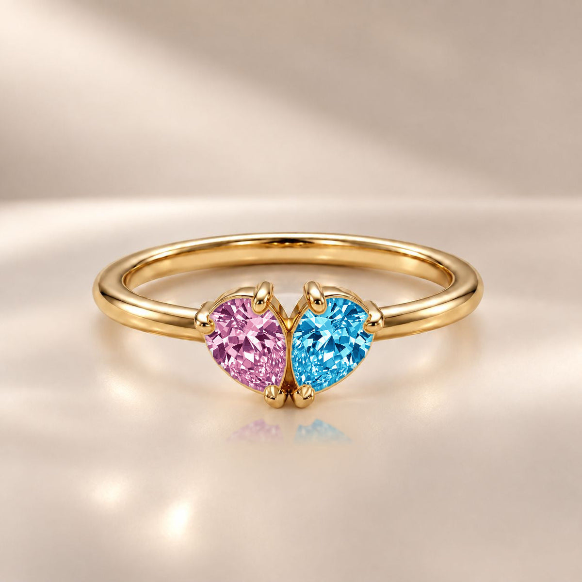 Demi Heart Ring - Gold Finish
