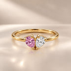 Demi Heart Ring - Gold Finish