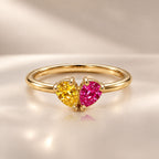 Demi Heart Ring - Gold Finish