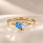 Demi Heart Ring - Gold Finish