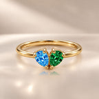 Demi Heart Ring - Gold Finish
