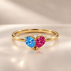 Demi Heart Ring - Gold Finish