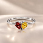 Demi Heart Ring - Silver Finish