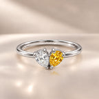 Demi Heart Ring - Silver Finish
