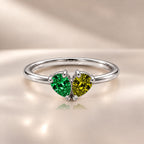 Demi Heart Ring - Silver Finish